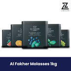 Al Fakher 1kg hookah molasses assorted flavors including Blueberry Mint.
