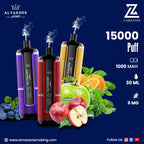 Al Fakher - Crown Bar Hypermax Ice Adjust Disposable Vape 15,000 Puffs