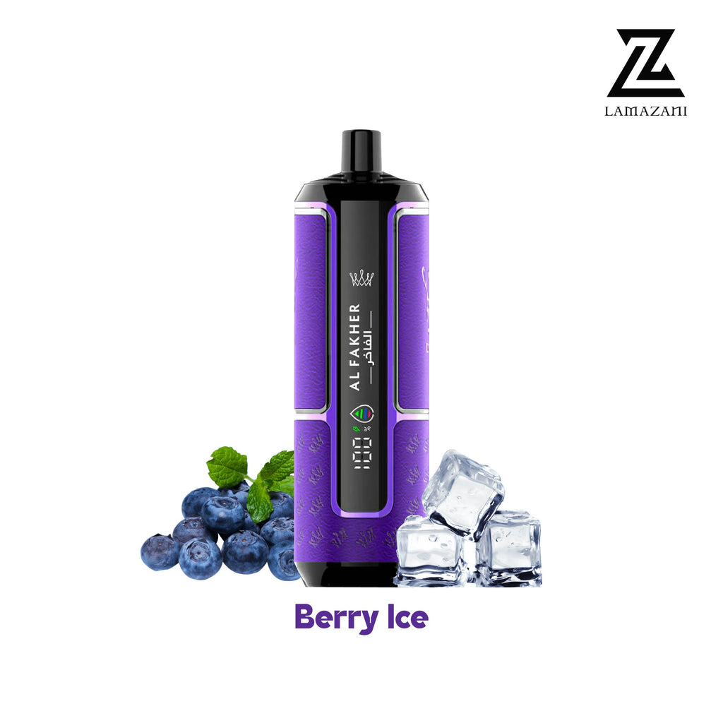 Alfakher 15k puffs  berry ice disposable vape in uae