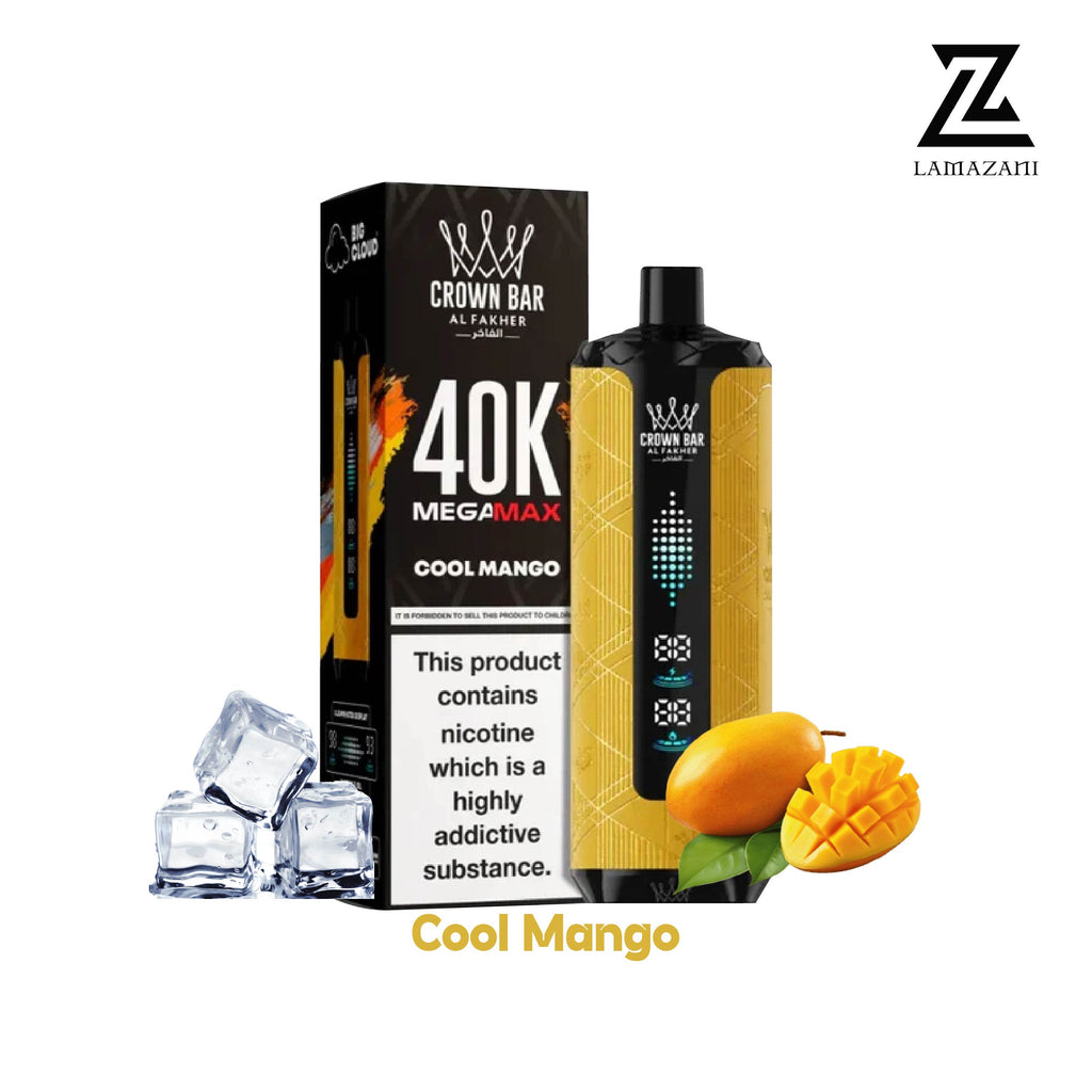 Al Fakher - Crown Bar Mega Max 40K Disposable Vape 40,000 Puffs
