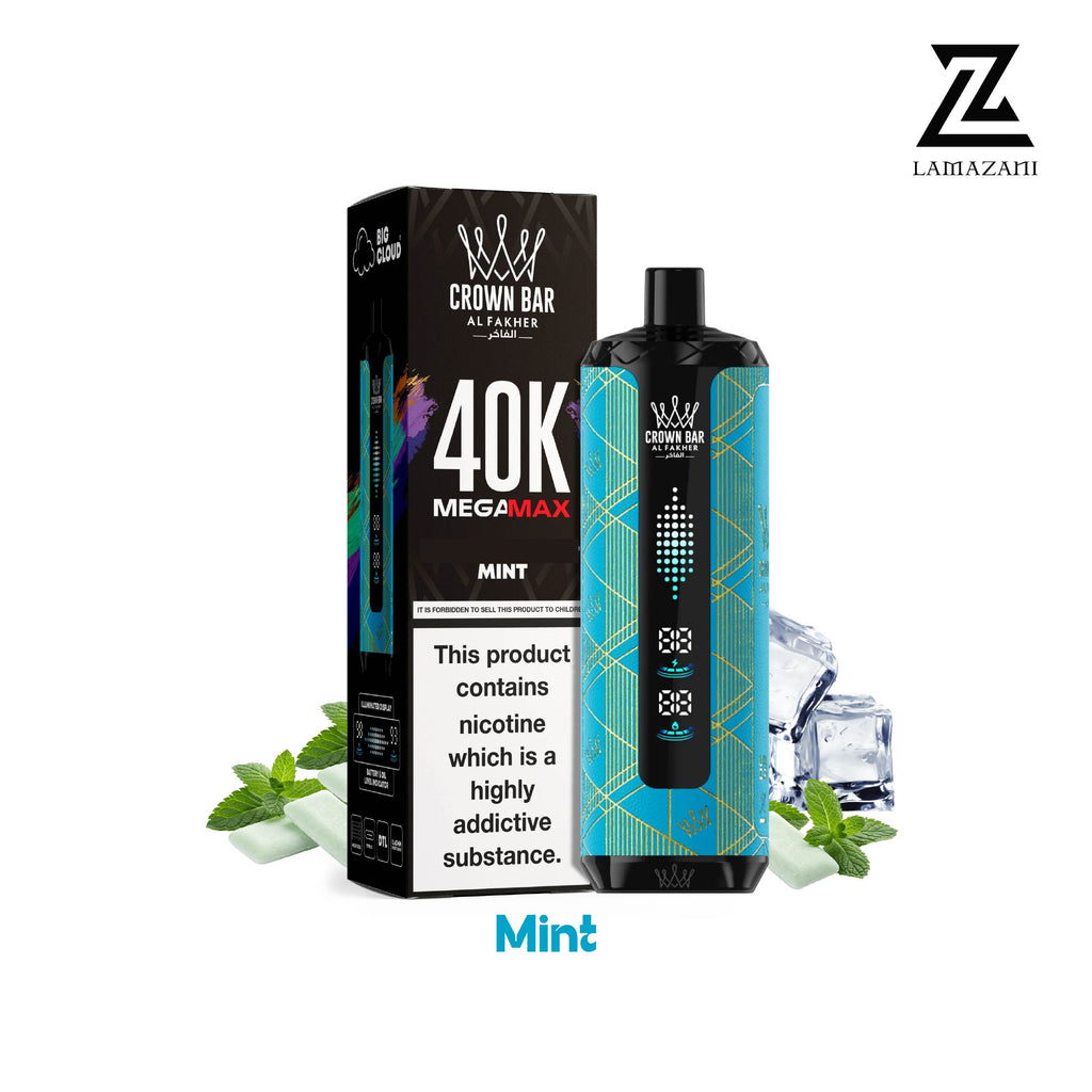 Al Fakher - Crown Bar Mega Max 40K Disposable Vape 40,000 Puffs