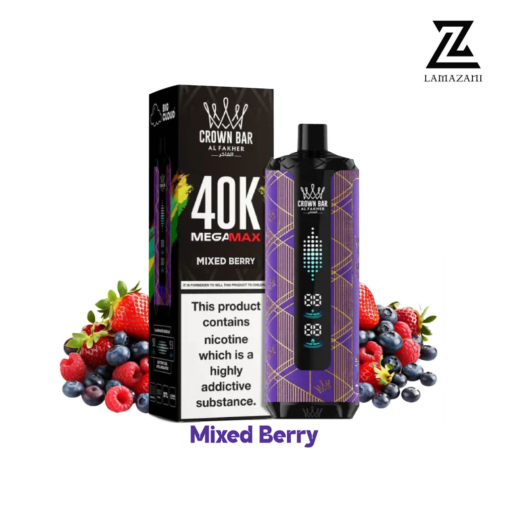 Al Fakher - Crown Bar Mega Max 40K Disposable Vape 40,000 Puffs