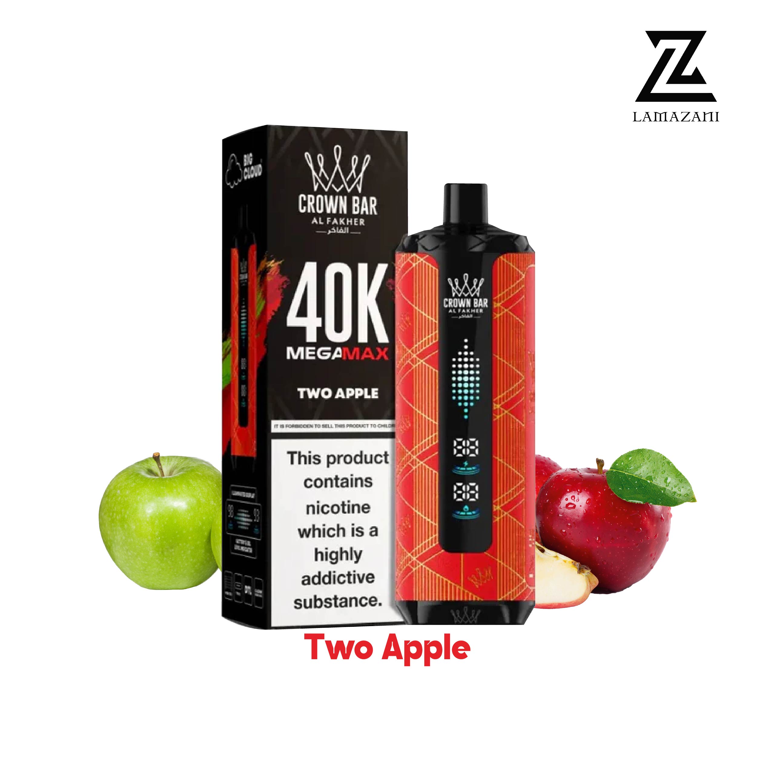 Al Fakher - Crown Bar Mega Max 40K Disposable Vape 40,000 Puffs