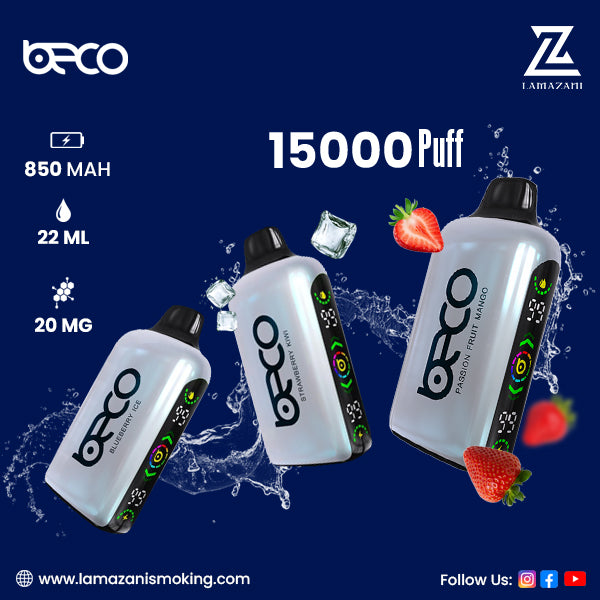 BECO BROCK DISPOSABLE VAPE (15000 PUFFS) - Lamazani
