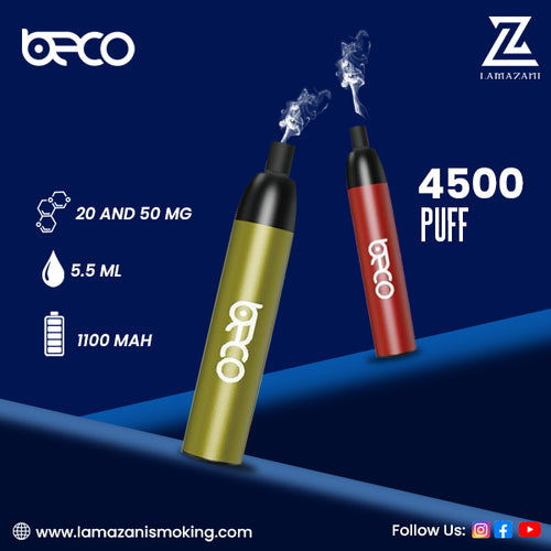 Beco mesh 4500 puff disposable vapes