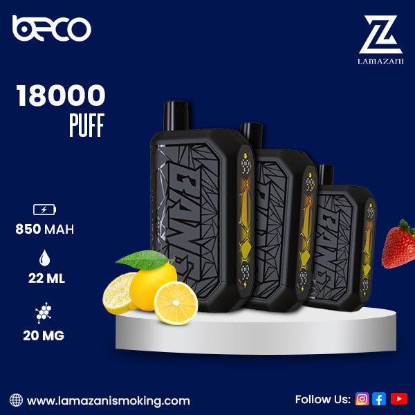 Beco shisha 18000 puff disposable vapes