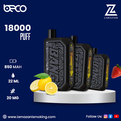 Beco shisha 18000 puff disposable vapes