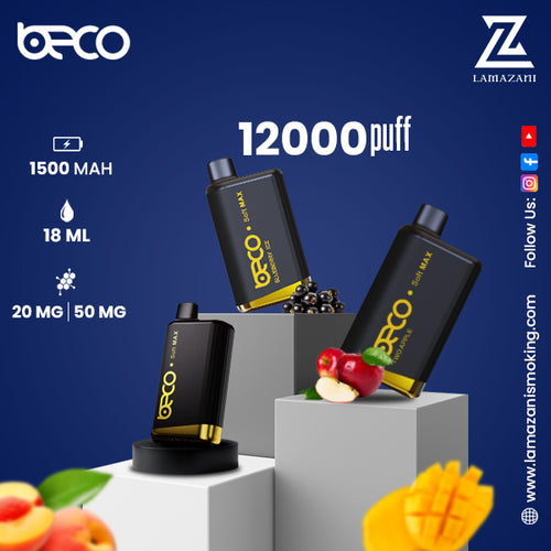 BECO SOFT MAX DISPOSABLE VAPE (12000 PUFFS) - Lamazani