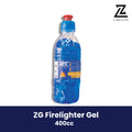 ZG Firelighter Gel 400cc – Quick Charcoal & Briquette Ignition for BBQs