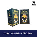 TOM Coco Gold Coconut Charcoal Briquettes - 72 Cubes (25mm size).