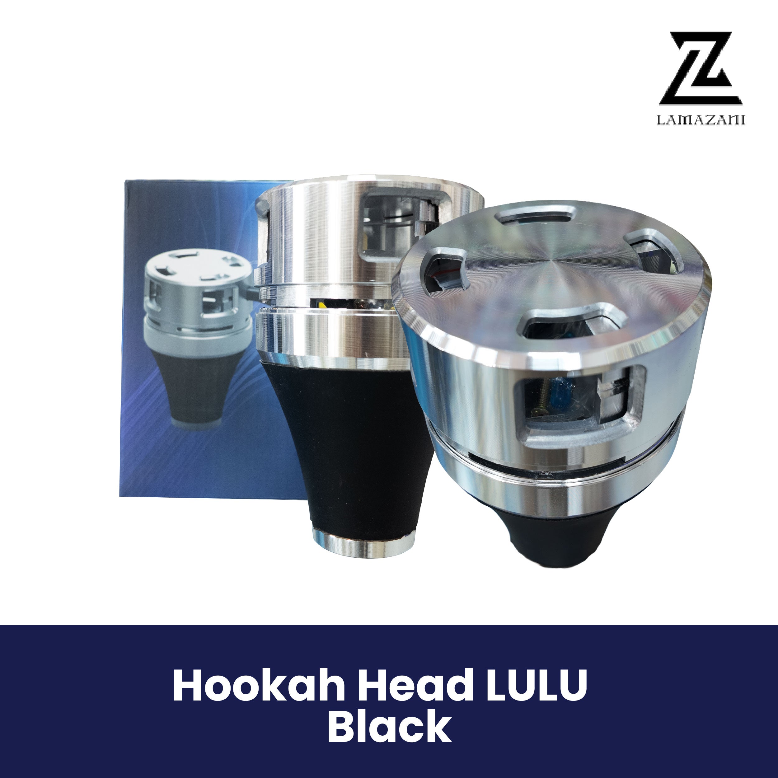 LULU Black Hookah Head with Heat Management Device