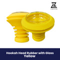 Buy Yellow Hookah Head with Glass Bowl Online UAE