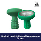 Buy Blue Silicone Hookah Head with Aluminum Bowl