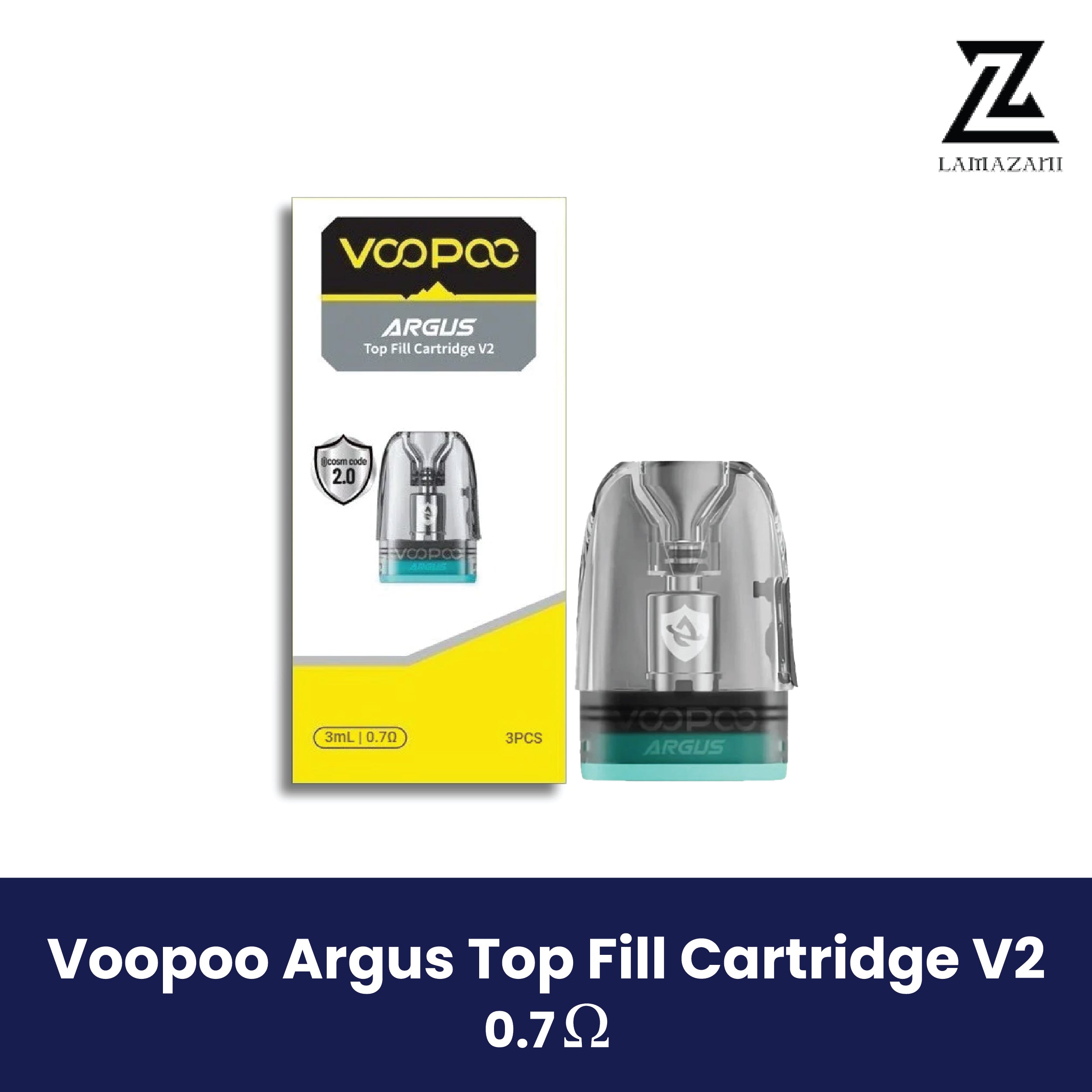 Voopoo Argus Top Fill Cartridge V2 0.7Ω pod with packaging UAE