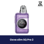 Dream Purple Oxva Xlim SQ Pro 2 pod vape with circular color screen.
