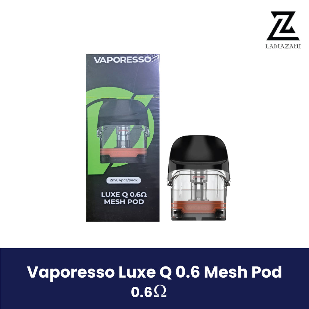 Vaporesso Lush Q 0.6 Mesh Pod 0.6 ohm refillable pod, 2ml capacity.