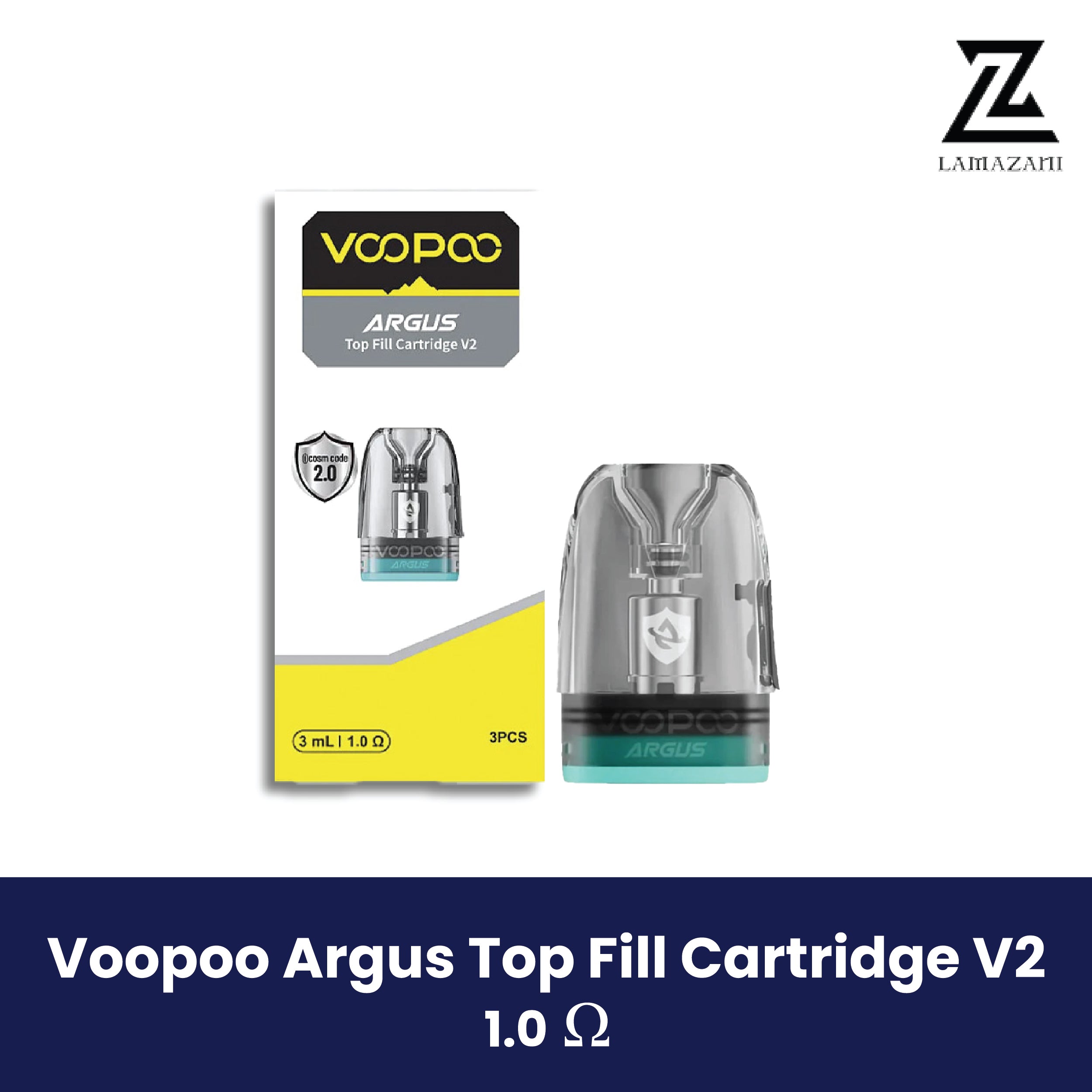 Voopoo Argus Top Fill Cartridge V2 1.0Ω pod with packaging UAE