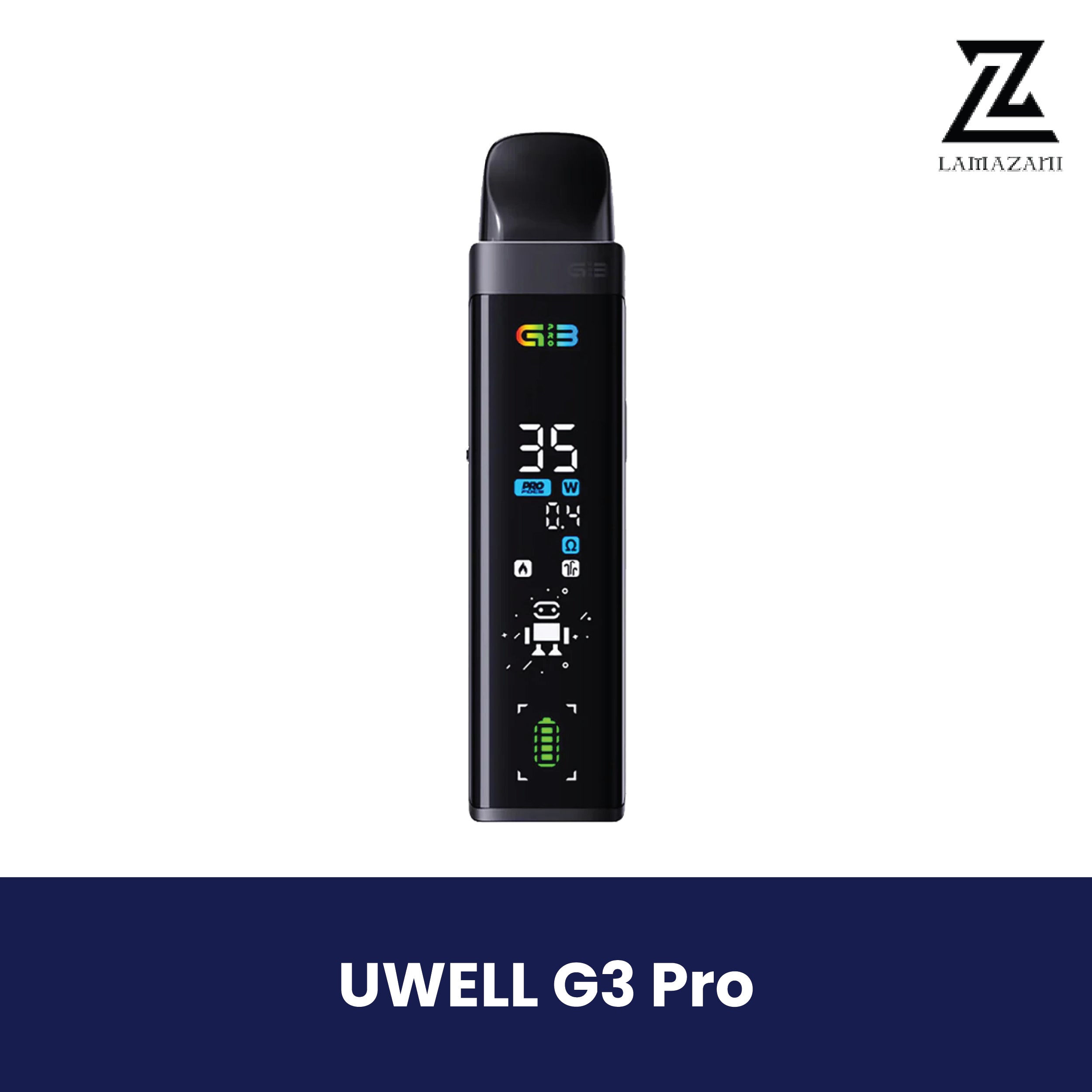 Uwell G3 Pro digital vape device in black.
