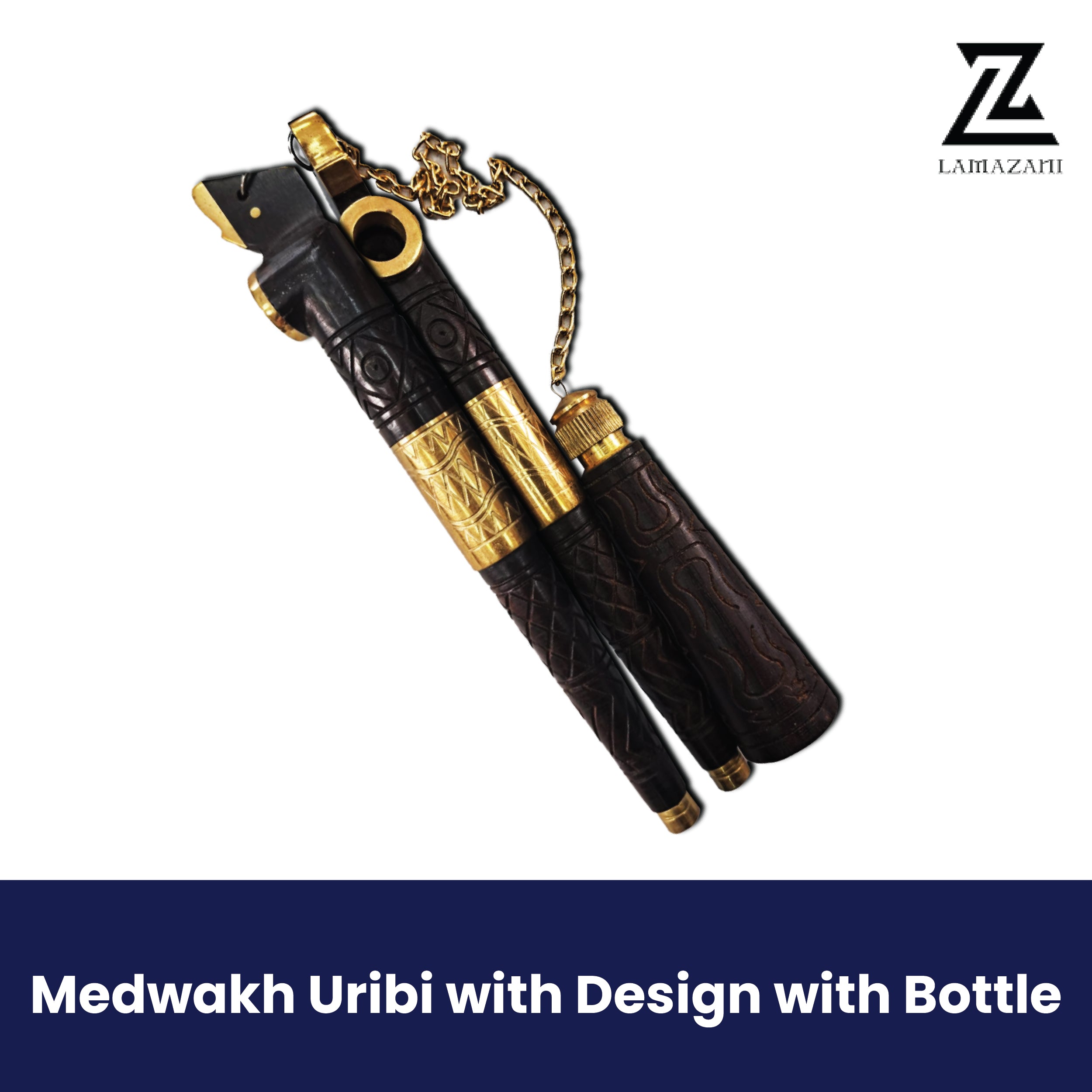 Buy Medwakh Uribi Bottle Steel Design in UAE