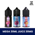 Mega 30ml Vape Juice – 30mg & 50mg Nicotine in UAE