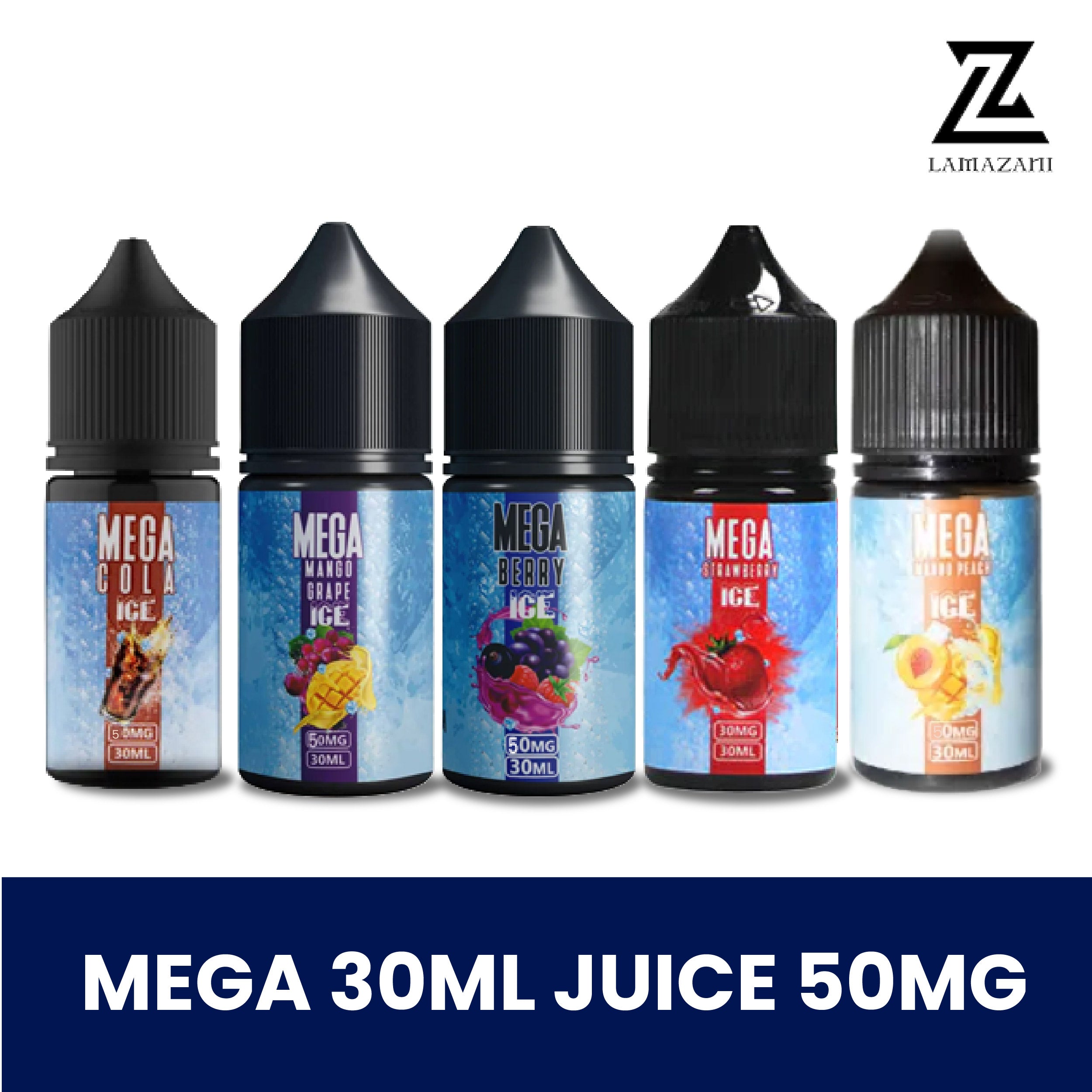 Mega 30ml Vape Juice – 30mg & 50mg Nicotine in UAE