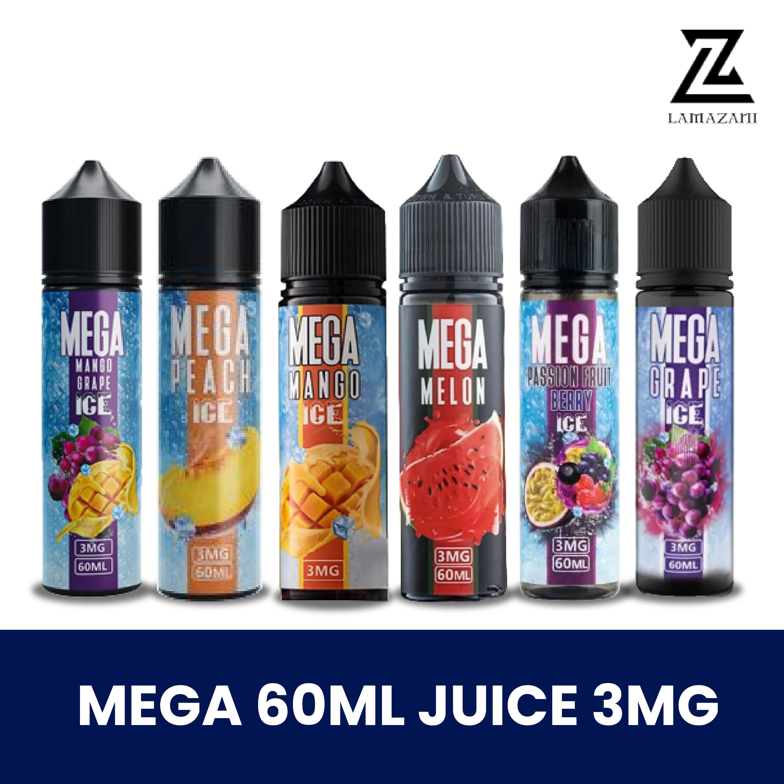 Buy Mega 60ml 3mg E-Liquid Online in UAE