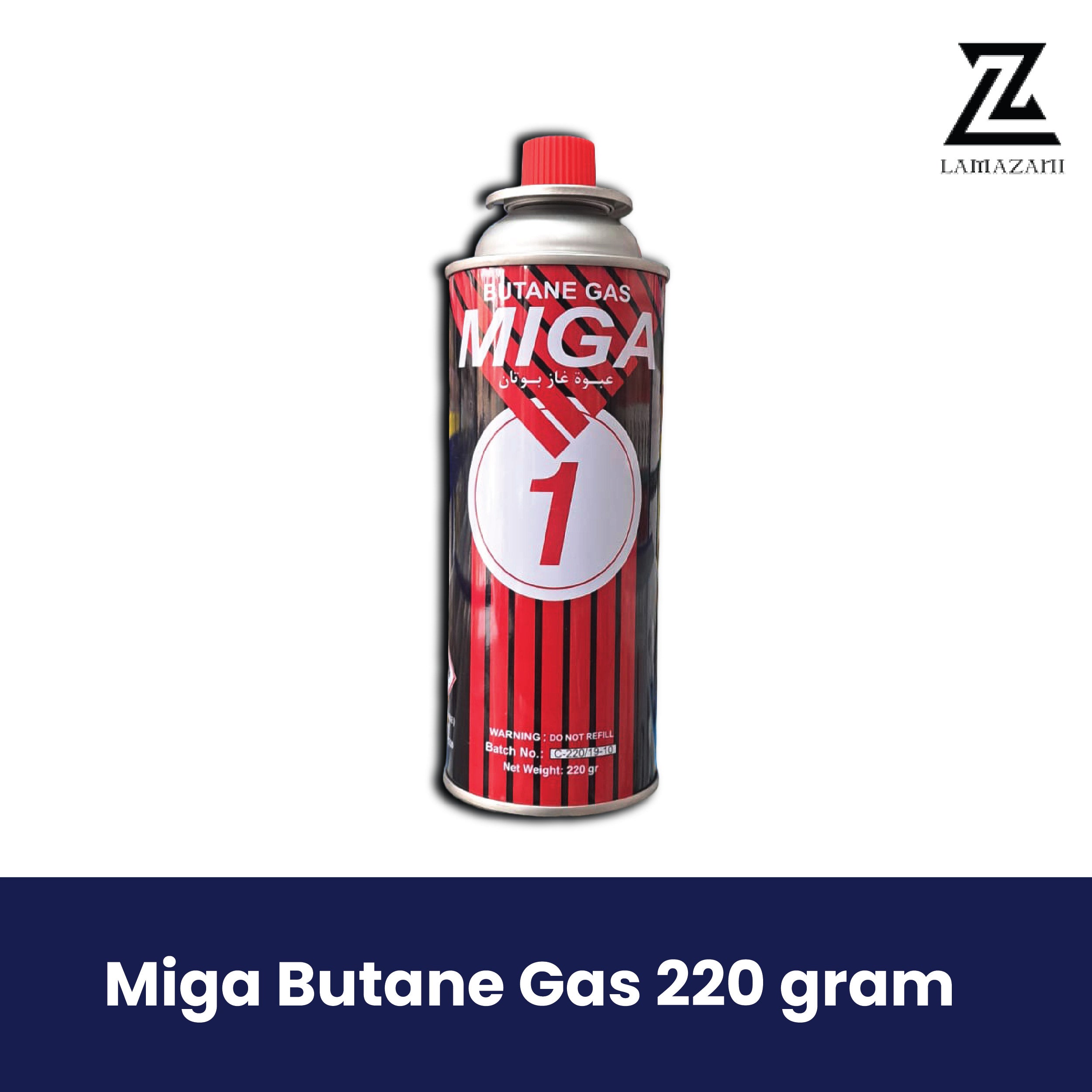 Premium Miga Butane Gas 220g – Ideal for BBQ, Shisha & Outdoor Use