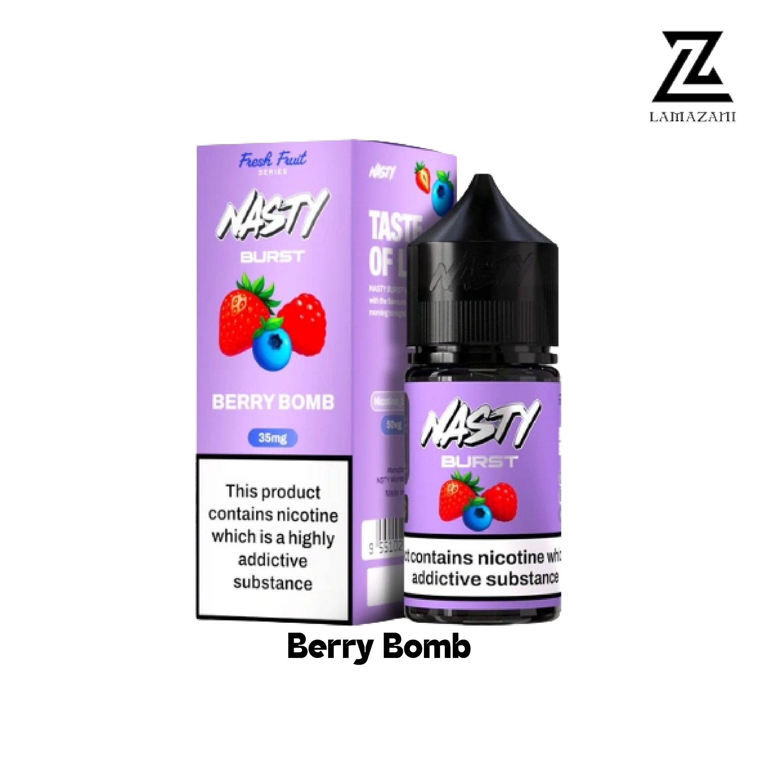 Nasty Burst Berry Bomb 30ML Nicotine Salt 35mg,50mg Vape Juice UAE | Lamazani