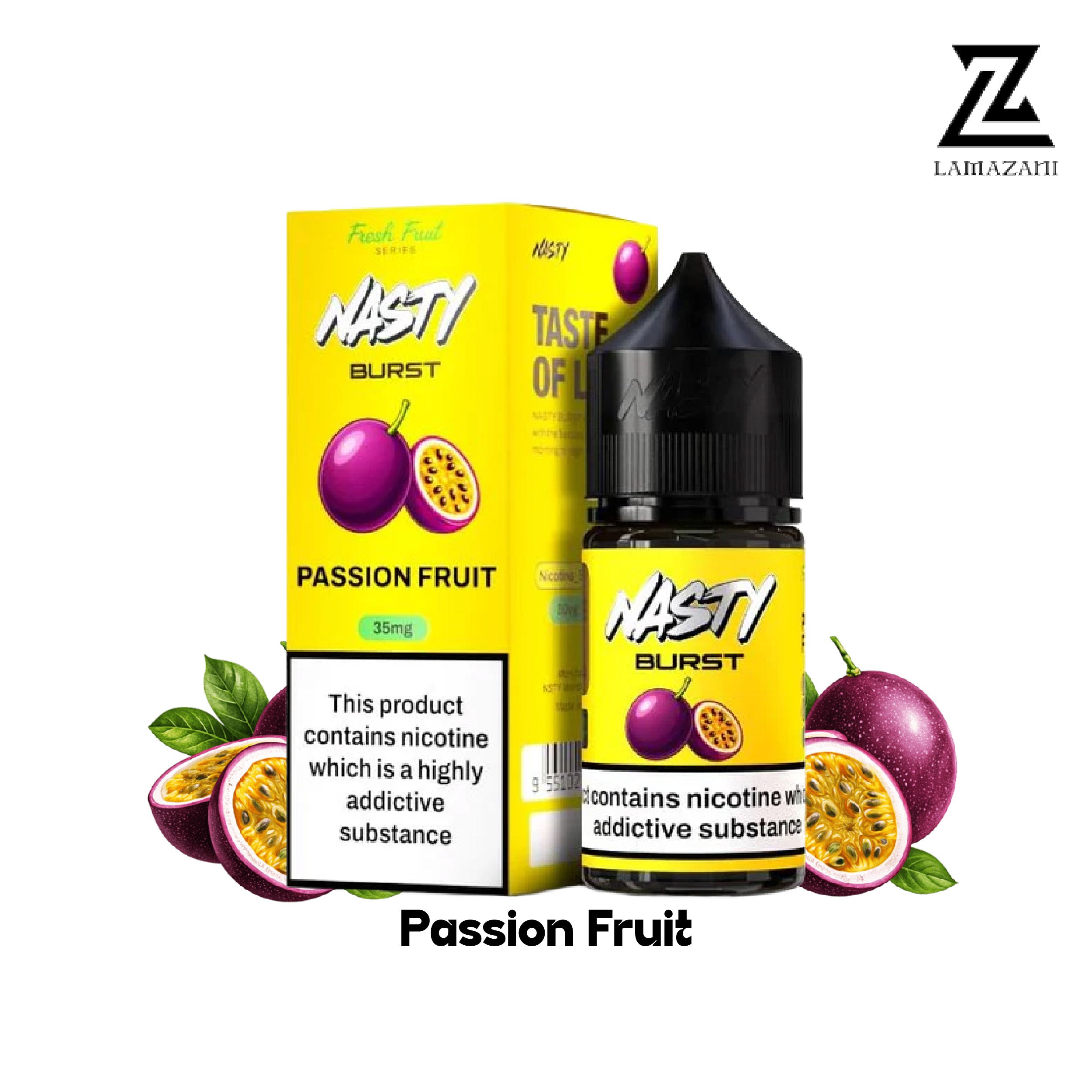Nasty Passion Fruit 30ML Nicotine Salt 35mg,50mg Vape Juice UAE | Lamazani