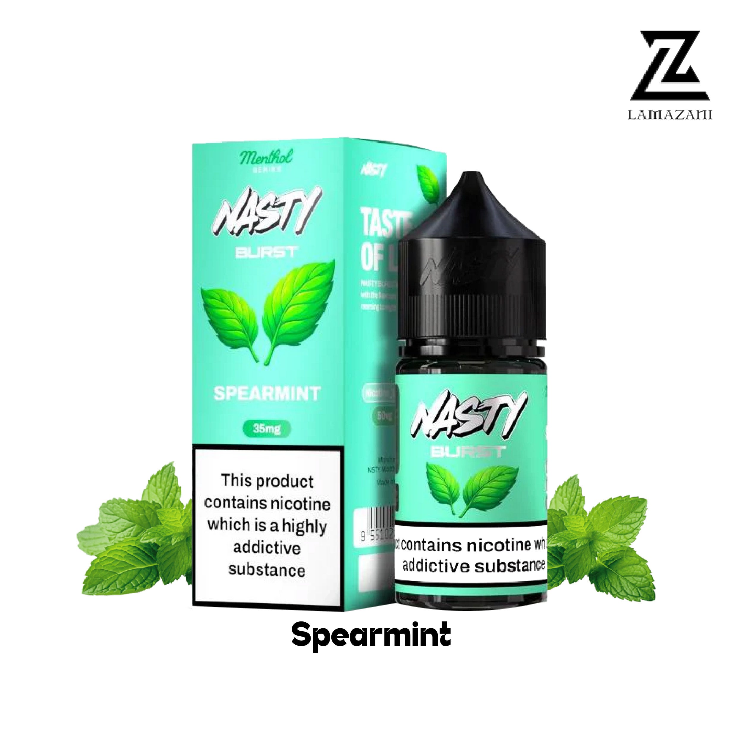 Nasty Spearmint 30ML Nicotine Salt 35mg,50mg Vape Juice UAE | Lamazani