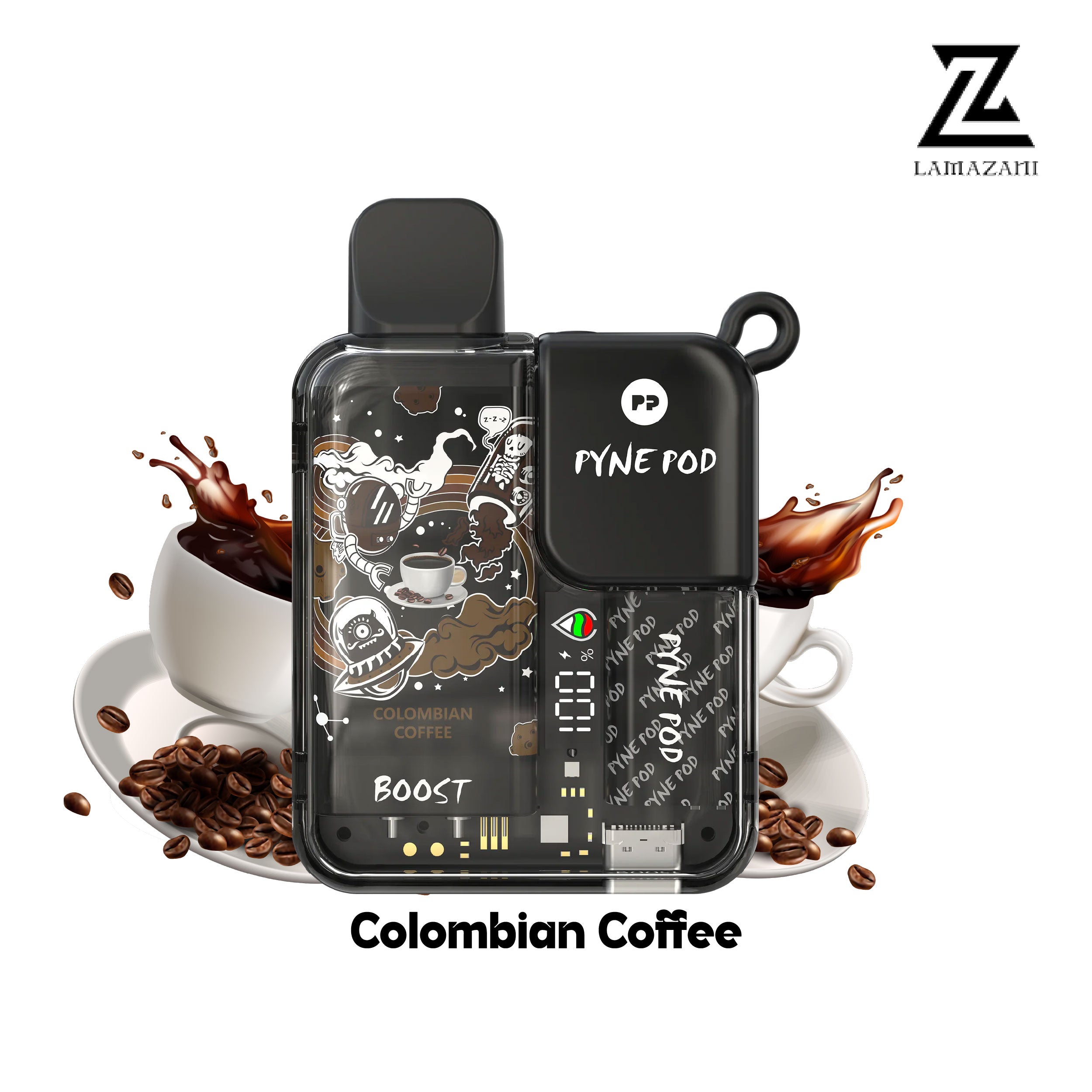 PYNE POD rechargeable vape colombian coffee