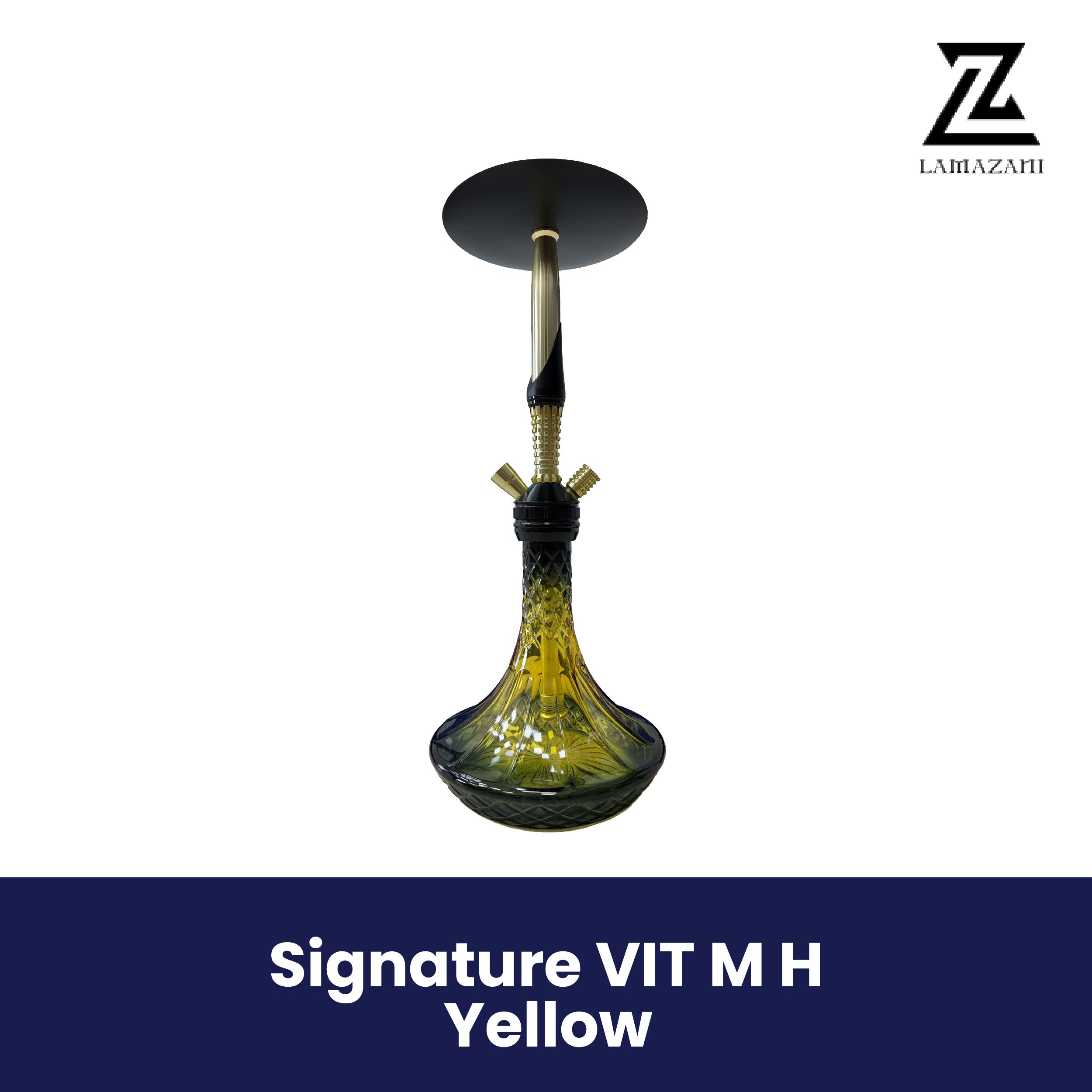 Luxury Signature VIT M H Yellow shisha pipe