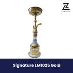 Signature LM1025 Gold Hookah | Premium Glass Shisha
