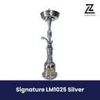 Signature LM1025 Silver Hookah | Premium Stainless Steel Shisha