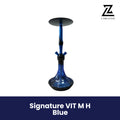 Signature VIT M H Blue Hookah | Premium Glass Shisha