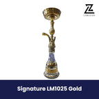 Signature LM1025 Gold Hookah | Premium Glass Shisha
