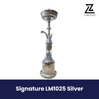 Signature LM1025 Silver Hookah | Premium Stainless Steel Shisha