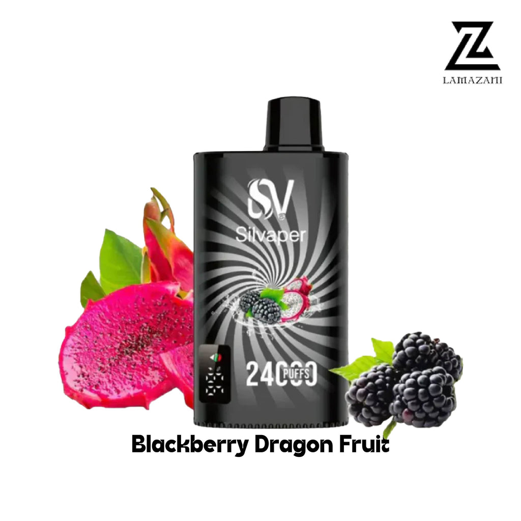 Silvaper 24000 puffs blackberry dragon fruit disposable vape 