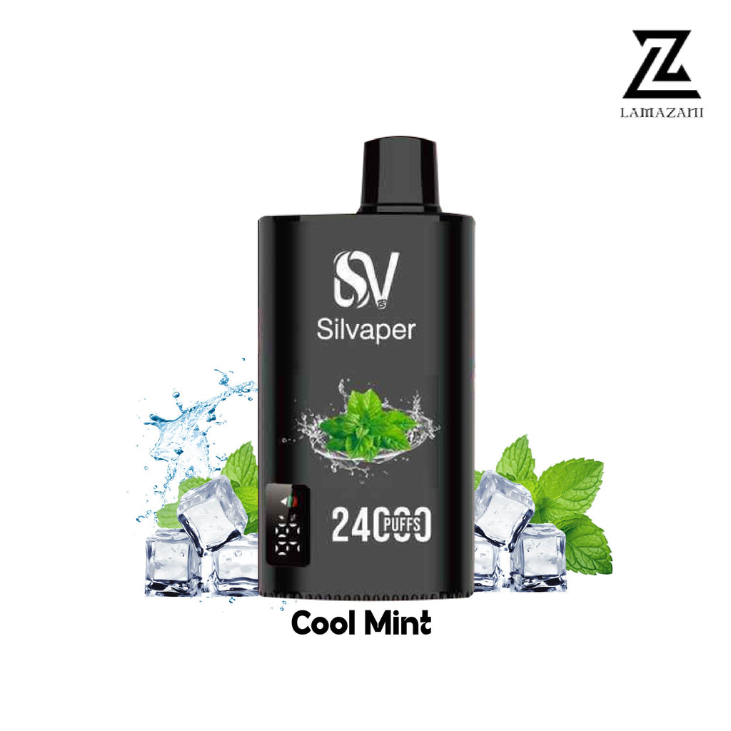 Silvaper 24000 puffs cool  mint disposable vape 