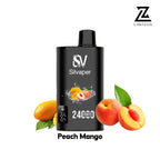 Silvaper 24000 puffs peach mango disposable vape 