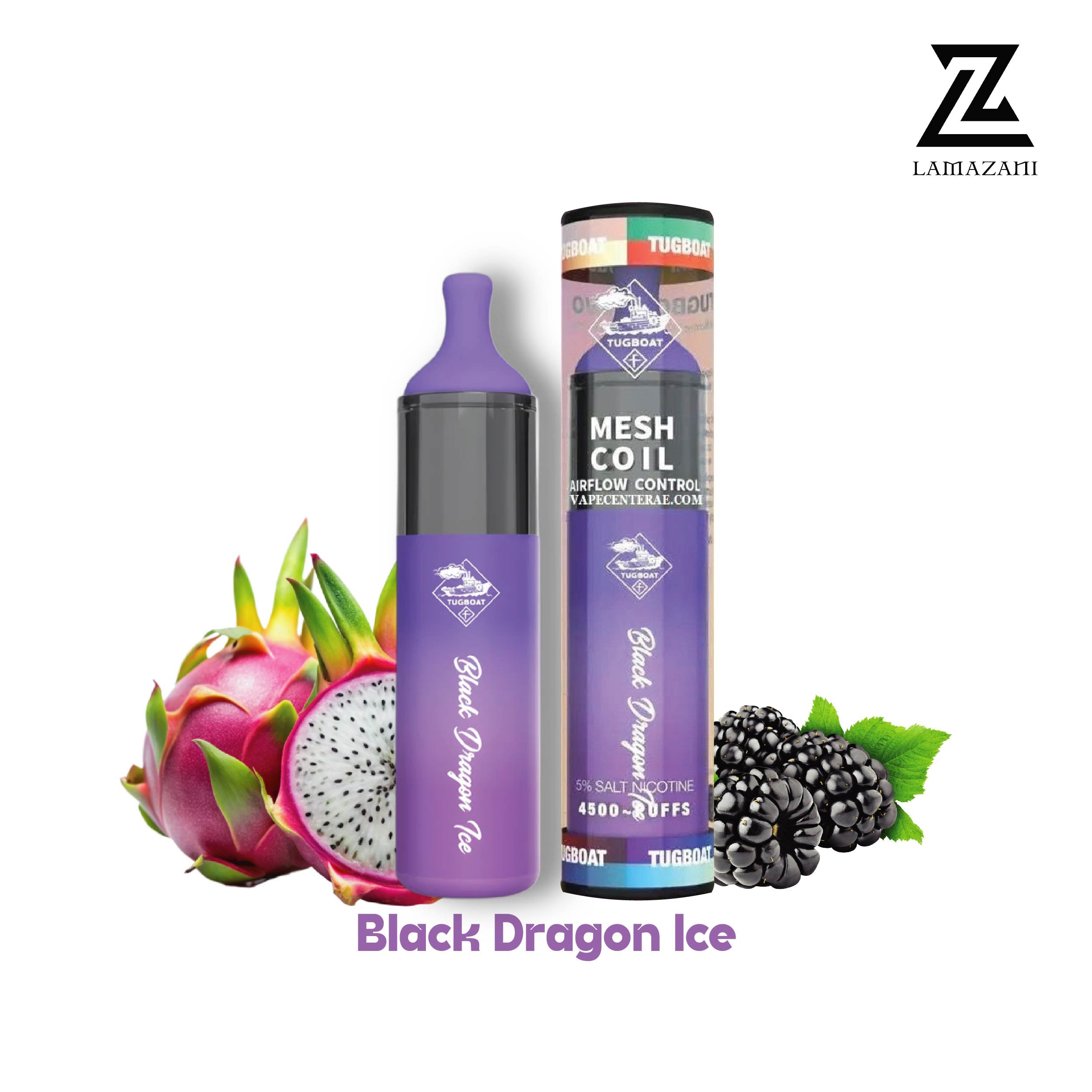 TUGBOAT EVO black dragon ice Disposable Vape - Lamazani
