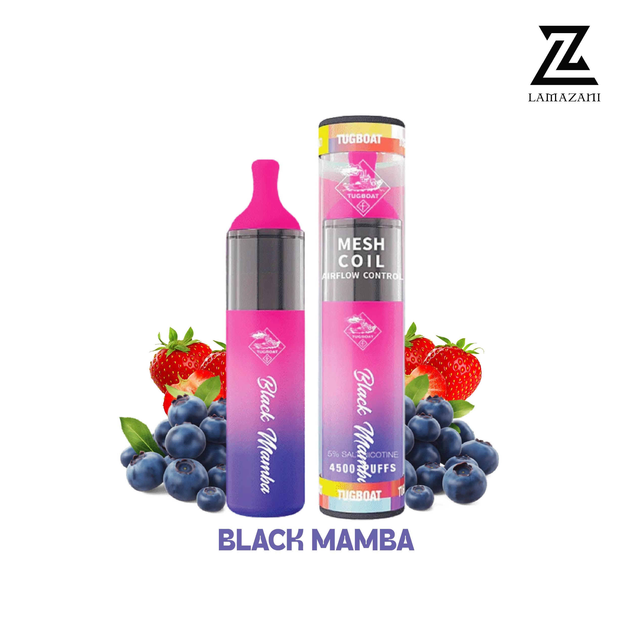 TUGBOAT EVO Black Mamba Disposable Vape - Lamazani
