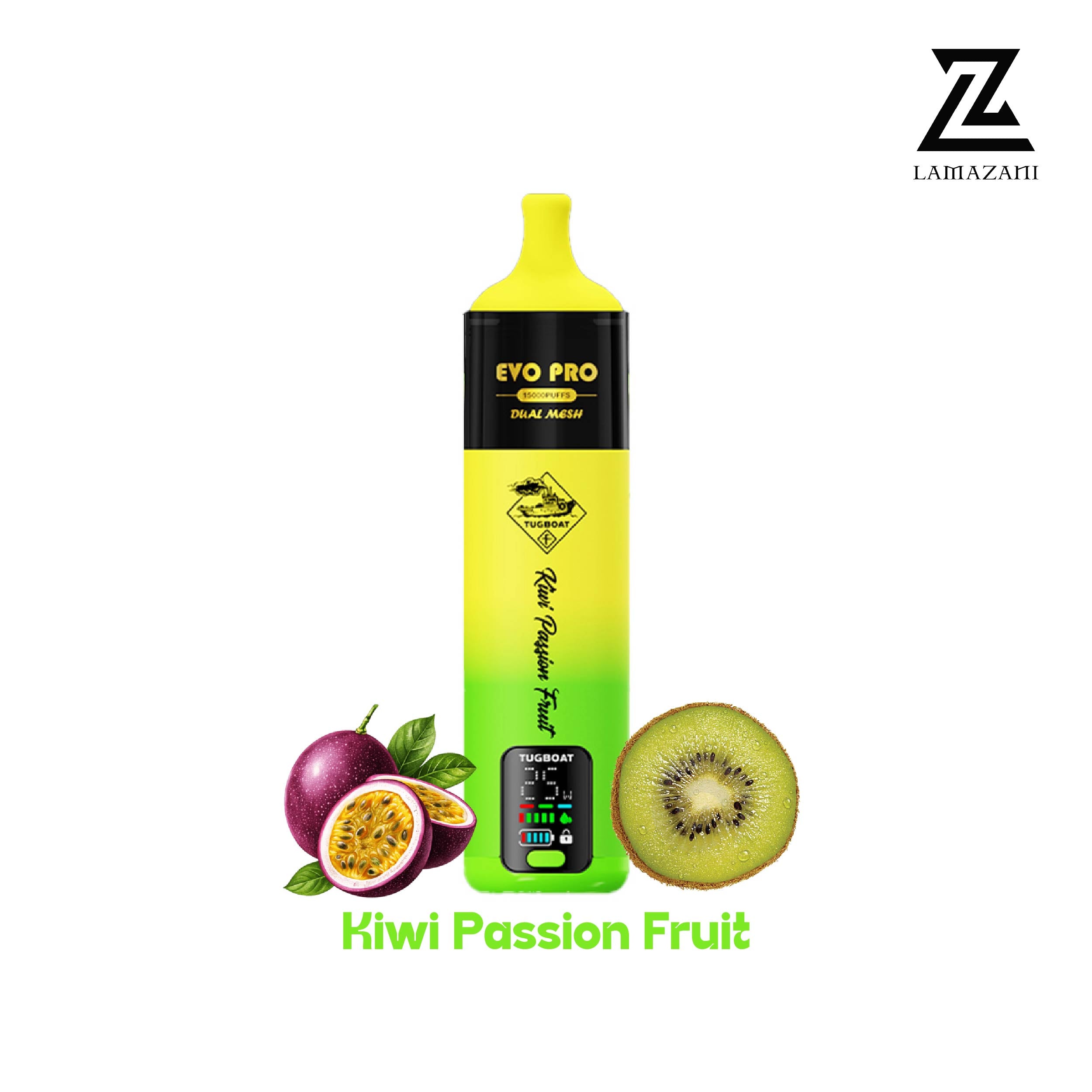 Tugboat Evo Pro Kiwi Passion Fruit   Disposable Vape Device