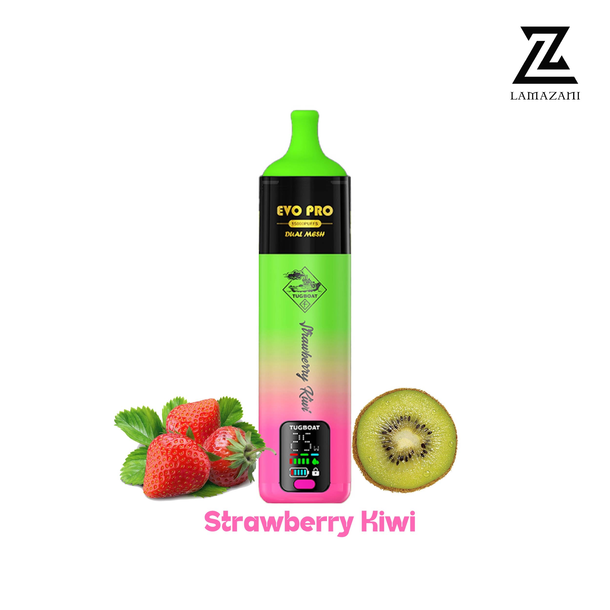 Tugboat Evo Pro Strawberry Kiwi Disposable Vape Device