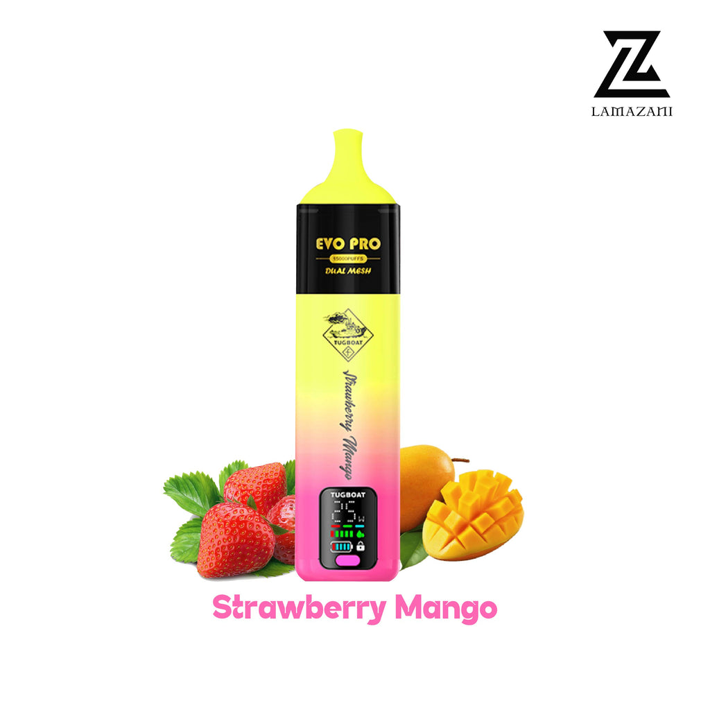 Tugboat Evo Pro Strawberry Mango Disposable Vape Device