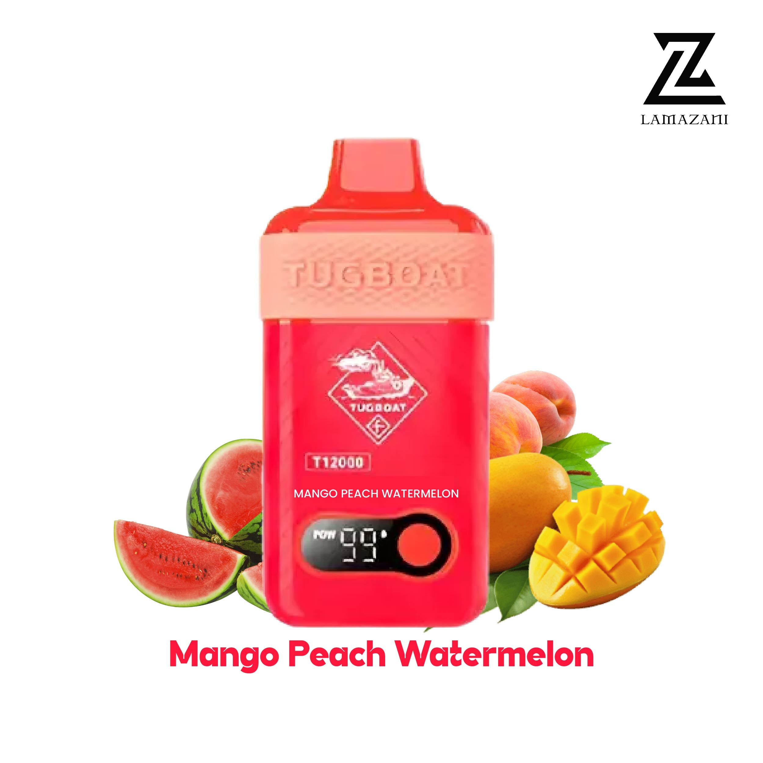 Tugboat T12000 Mango Peach Watermelon Disposable Vape 

