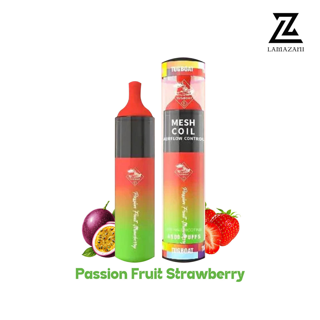 TUGBOAT EVO Passion Fruit Strawberry Disposable Vape - Lamazani
