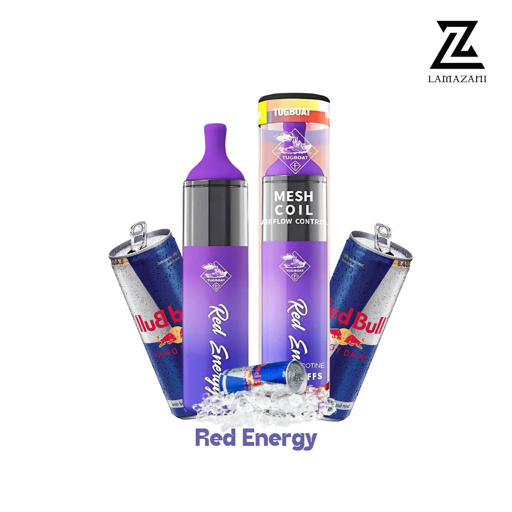 TUGBOAT EVO Red Energy Disposable Vape - Lamazani
