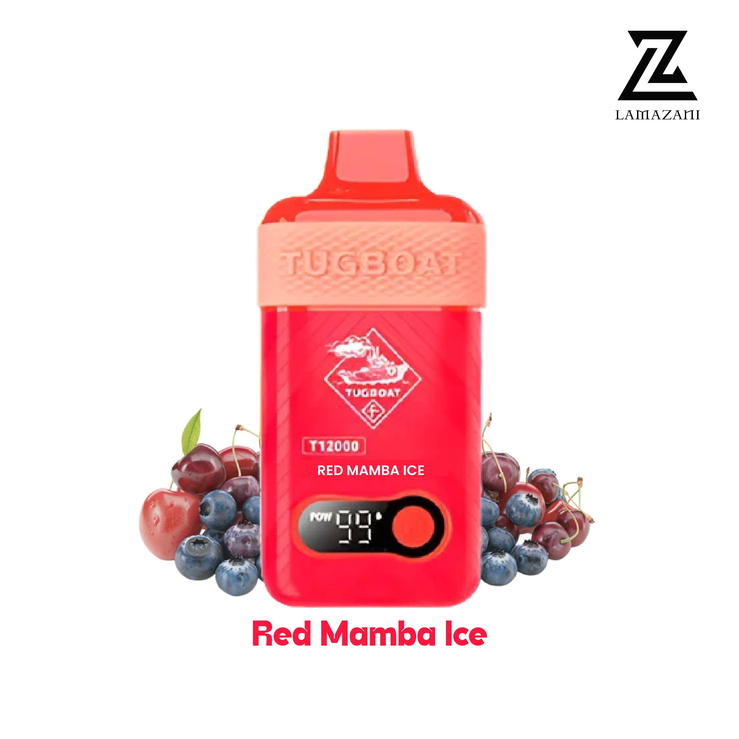 Tugboat T12000 Red Mamba Ice  Disposable Vape 
