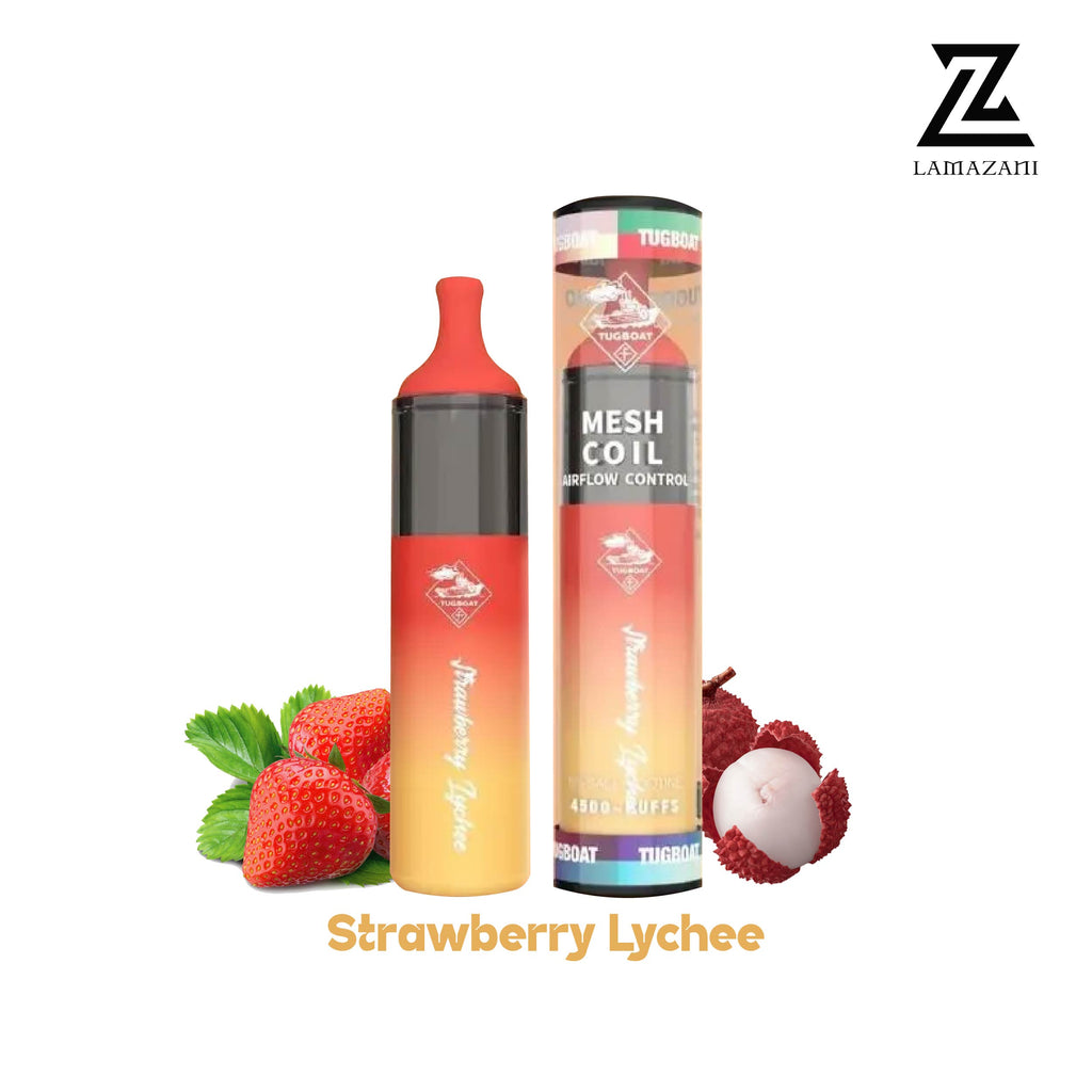 TUGBOAT EVO Strawberry Lychee Disposable Vape - Lamazani
